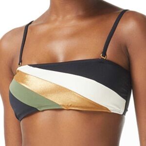 NWT Vince Camuto Colorblock Bikini Top
